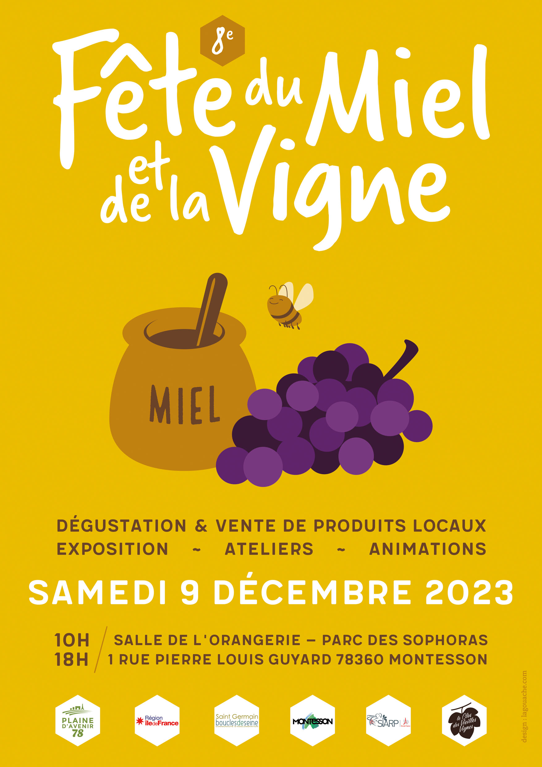 affiche fete de la vigne 2023